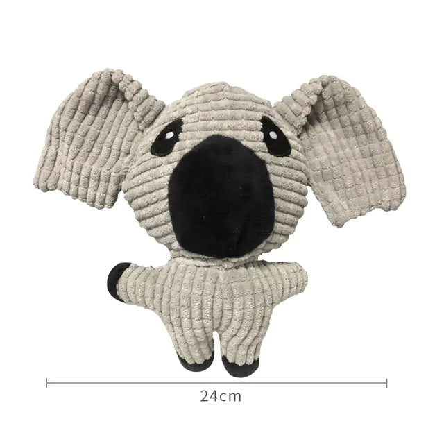 Pet+ presents Squeaky Animals | Interactive Pet Toys | Lion | Cow | Koala | Monkey | Pig | Rabbit | Elephant