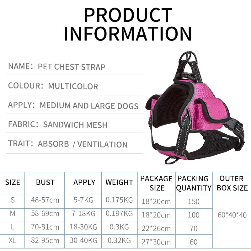 Pet+ presents Airtag Harness Vest Leash Collar Set | Pet Accessories | Pet Training | Pet Tracking