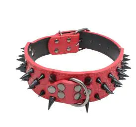 Pet+ presents Spiked Studded Leather Collars | Collars for Dogs and Cats | Pet Fashion