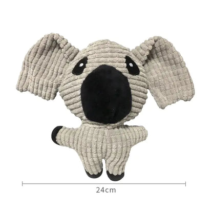 Pet+ presents Squeaky Animals | Interactive Pet Toys | Lion | Cow | Koala | Monkey | Pig | Rabbit | Elephant