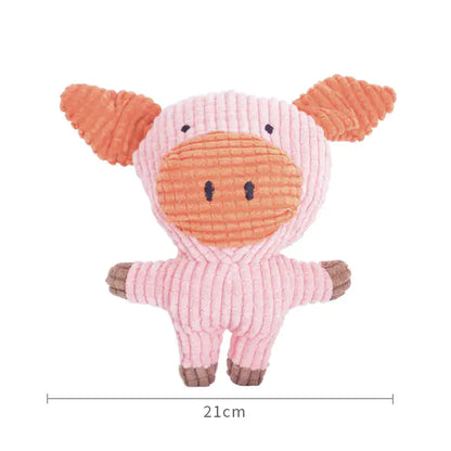 Pet+ presents Squeaky Animals | Interactive Pet Toys | Lion | Cow | Koala | Monkey | Pig | Rabbit | Elephant