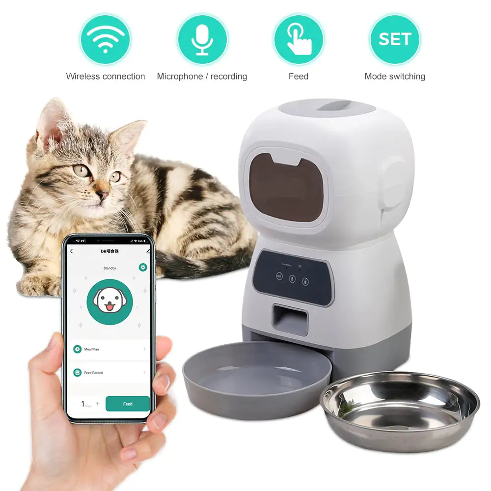 Pet+ presents 3.5L Auto Dog Cat Feeder | For All Pets