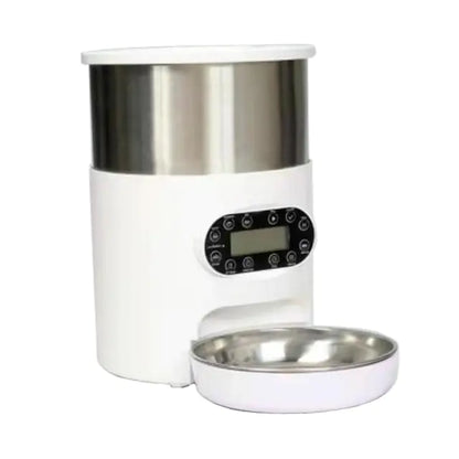 Pet+ presents Smart Wi-Fi Pet Feeder | Single Feeder | Double Feeder | Button and App (Android and IOS) Operated | For Dogs and Cats