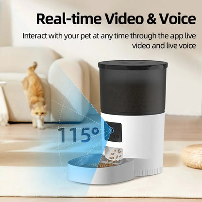 Pet+ presents 3L Auto-Feeder with Camera | Automatic Pet Feeder With Camera | For all Pets