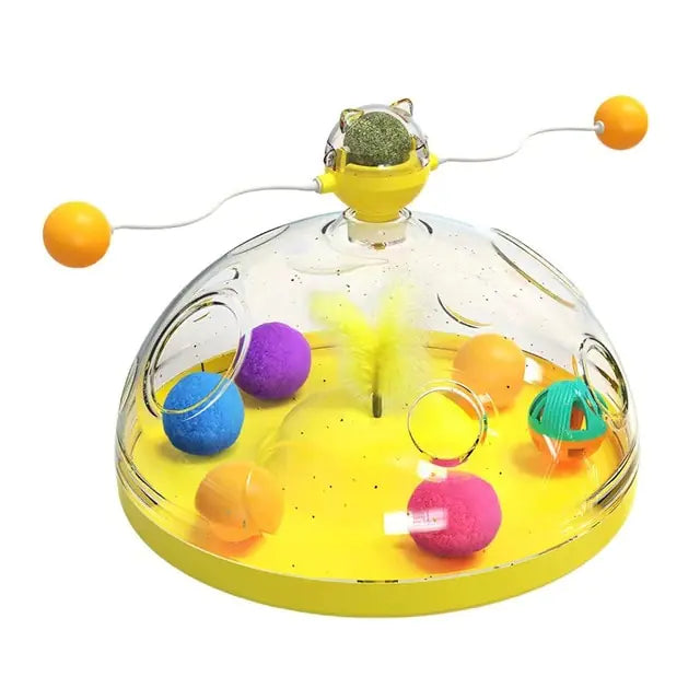 Pet+ presents Meows Windmill | Multifunctional Turntable for Cat | Interactive Toy