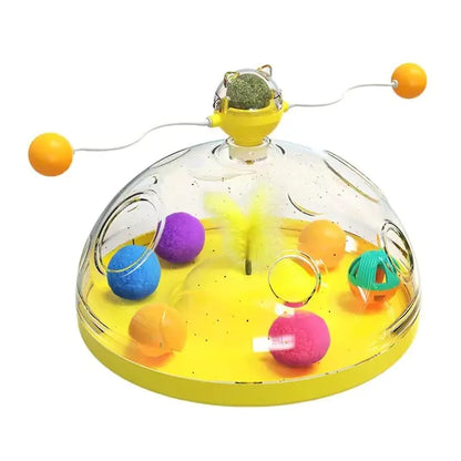 Pet+ presents Meows Windmill | Multifunctional Turntable for Cat | Interactive Toy