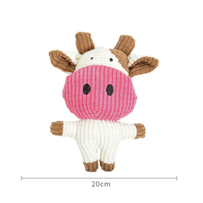 Pet+ presents Squeaky Animals | Interactive Pet Toys | Lion | Cow | Koala | Monkey | Pig | Rabbit | Elephant