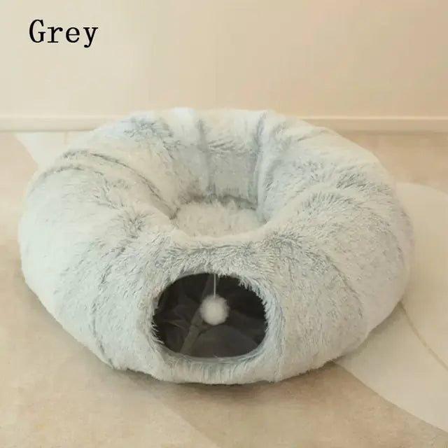 Pet+ presents 2 In 1 Cat Tunnel | Cat Bed | Multi Purpose | For Cats and Small Dogs and Pups