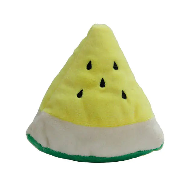 Pet+ presents Squeaky Fruits | Interactive Pet Toys | Watermelon | Kiwi | Avocado | Mango | Ice-cream | Bread