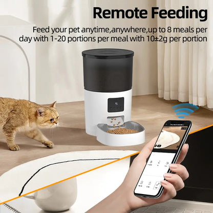 Pet+ presents 3L Auto-Feeder with Camera | Automatic Pet Feeder With Camera | For all Pets