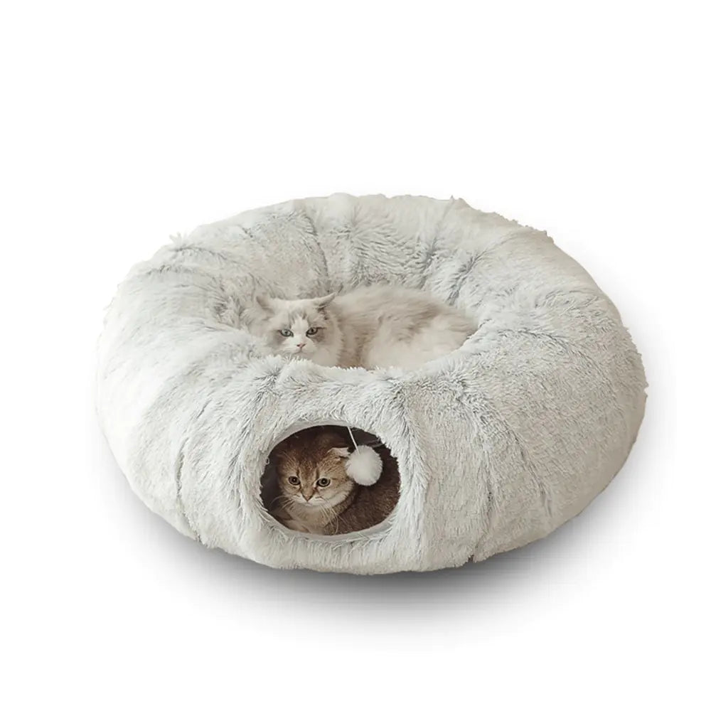 Pet+ presents 2 In 1 Cat Tunnel | Cat Bed | Multi Purpose | For Cats and Small Dogs and Pups