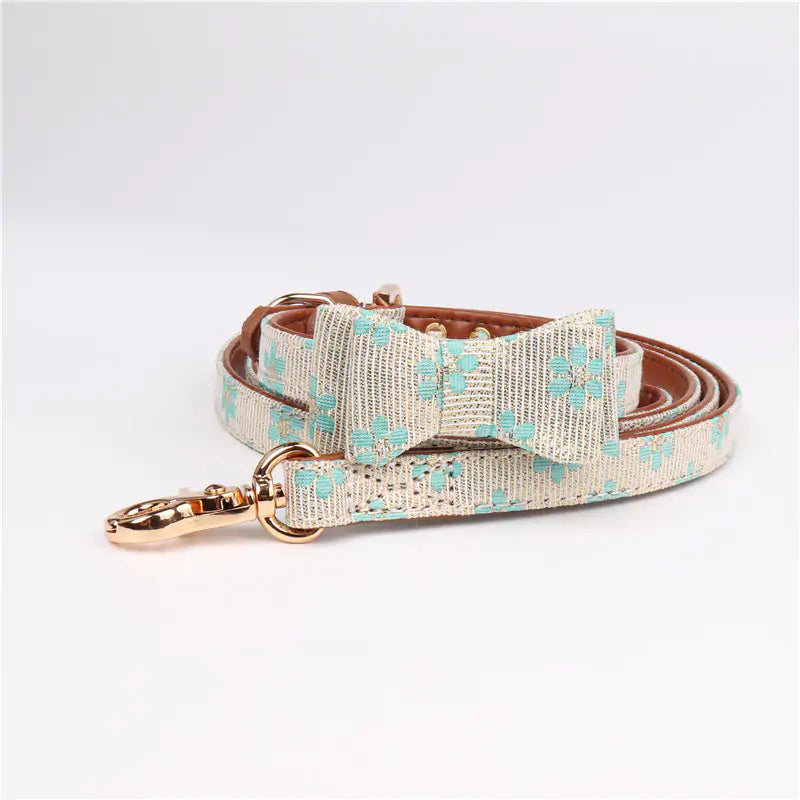 Pet+ presents Bowknot Leather Collars | Pet Collars | Pet Accessories