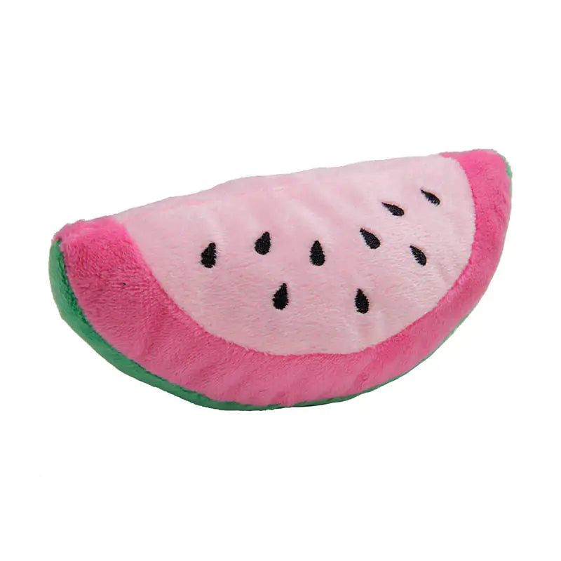 Pet+ presents Squeaky Fruits | Interactive Pet Toys | Watermelon | Kiwi | Avocado | Mango | Ice-cream | Bread
