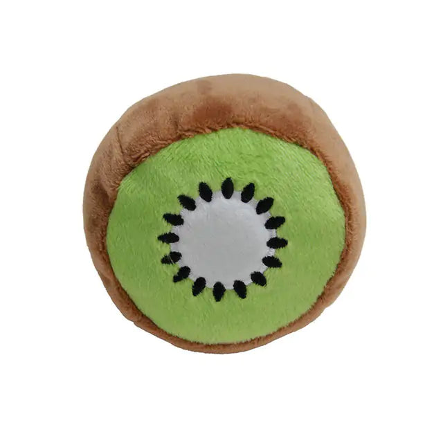 Pet+ presents Squeaky Fruits | Interactive Pet Toys | Watermelon | Kiwi | Avocado | Mango | Ice-cream | Bread