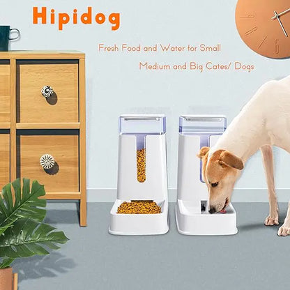 Pet+ presents Gravity Feeder and Water Dispenser | Automatic Feeder | For Cats & Small Dogs/Puppies
