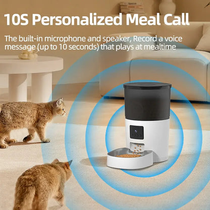 Pet+ presents 3L Auto-Feeder with Camera | Automatic Pet Feeder With Camera | For all Pets