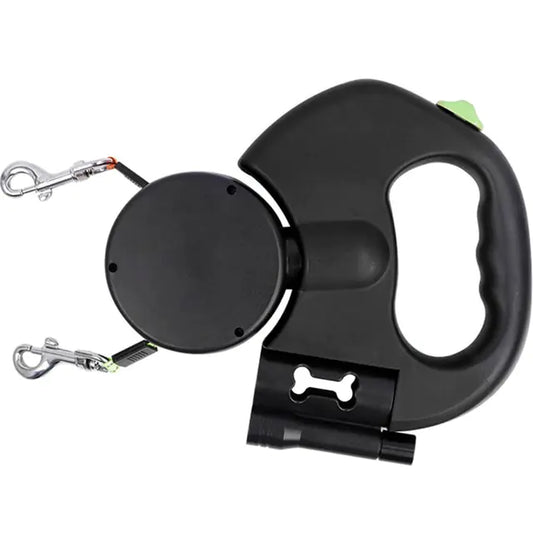 Pet+ presents Dual Retractable Smart Leash | Pet Accessories | Pet Supplies | Pet Leash