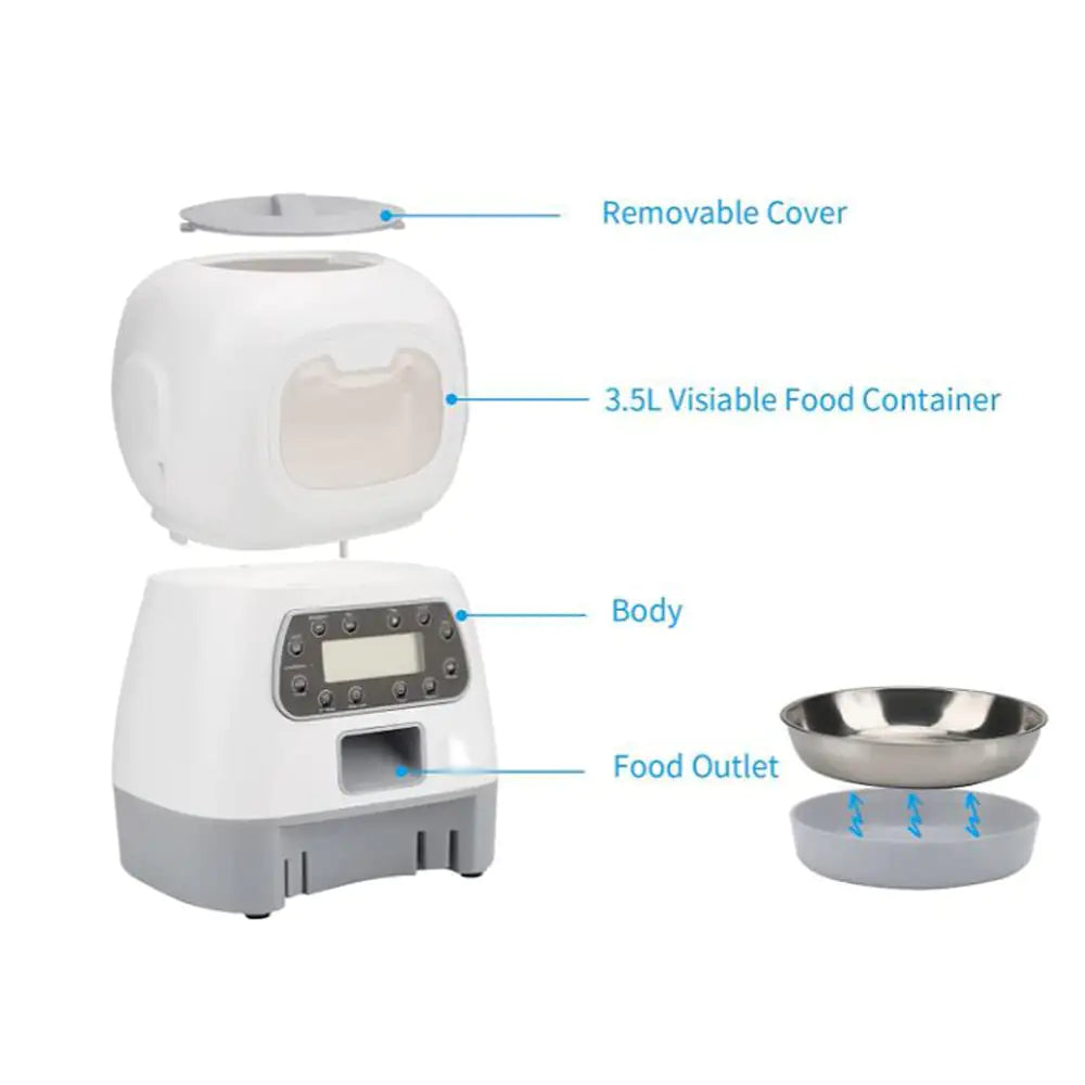 Pet+ presents 3.5L Auto Dog Cat Feeder | For All Pets