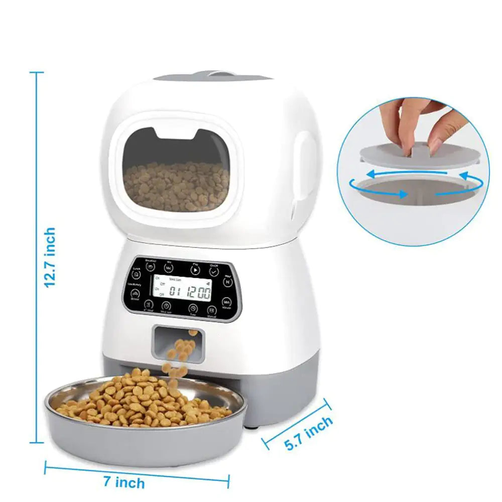 Pet+ presents 3.5L Auto Dog Cat Feeder | For All Pets