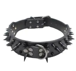 Pet+ presents Spiked Studded Leather Collars | Collars for Dogs and Cats | Pet Fashion