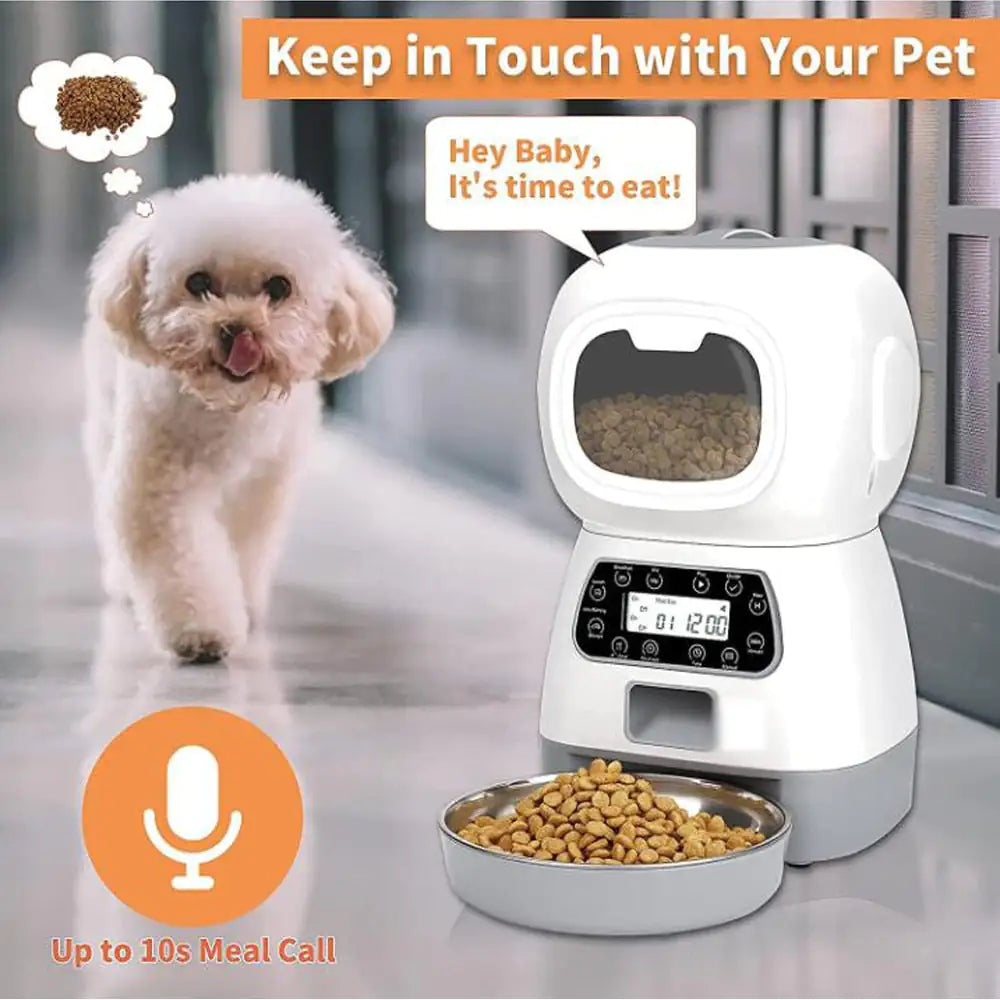 Pet+ presents 3.5L Auto Dog Cat Feeder | For All Pets