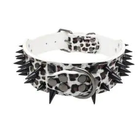 Pet+ presents Spiked Studded Leather Collars | Collars for Dogs and Cats | Pet Fashion