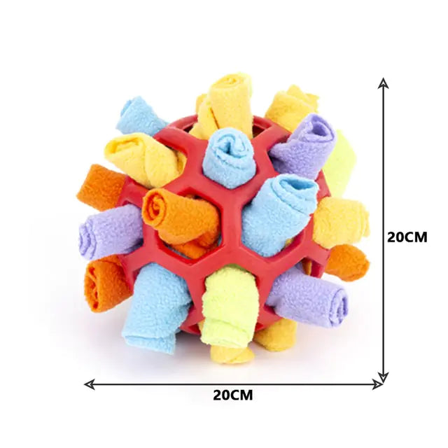 Pet+ presents Dog Puzzle Toy | Slow Feeder | Training Toy | Portable Snuffle Ball | Encourage Natural Foraging Skills