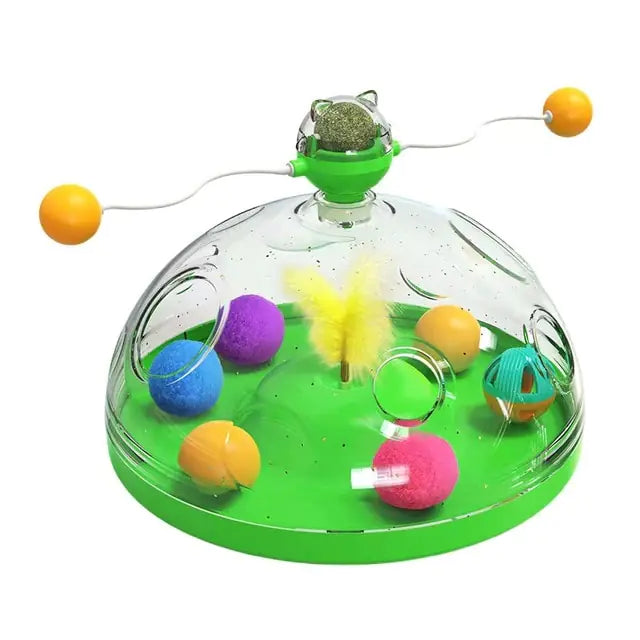 Pet+ presents Meows Windmill | Multifunctional Turntable for Cat | Interactive Toy