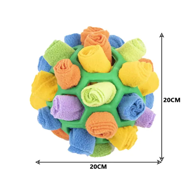 Pet+ presents Dog Puzzle Toy | Slow Feeder | Training Toy | Portable Snuffle Ball | Encourage Natural Foraging Skills